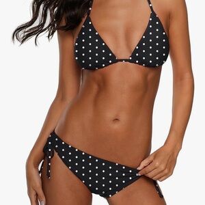 BRAND NEW Women Tie Side Bottom Padded Top Triangle Bikini String ,Two Piece